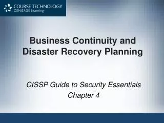 Business Continuity and Disaster Recovery Planning
