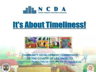 COMMUNITY DEVELOPMENT COMMISSION OF THE COUNTY OF LOS ANGELES 2 Coral Circle, Monterey Park, CA 91755 (323) 890-7001 w