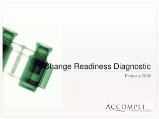 Change Readiness Diagnostic