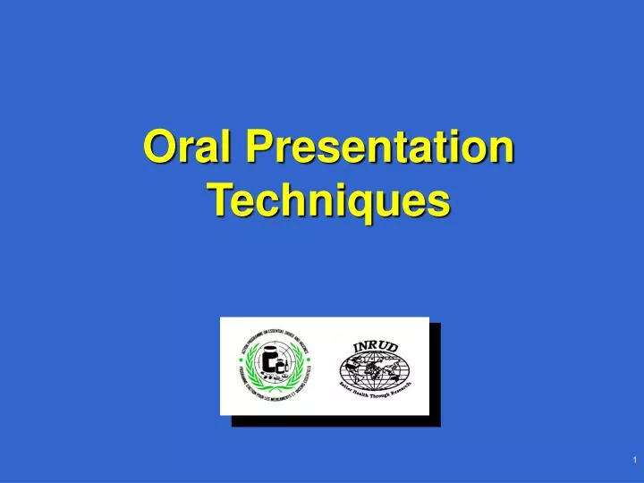 oral presentation techniques