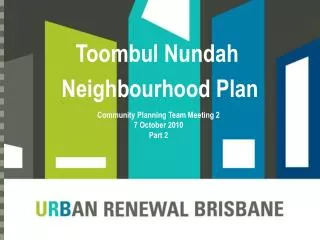 Toombul Nundah Neighbourhood Plan