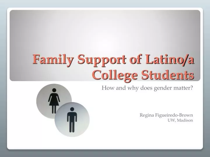 family support of latino a college students