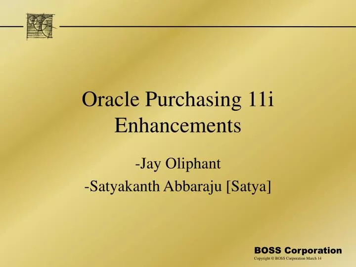 oracle purchasing 11i enhancements