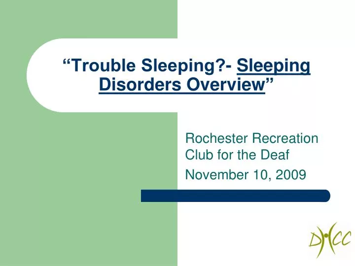 trouble sleeping sleeping disorders overview