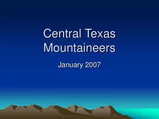 Central Texas Mountaineers