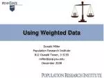 Using Weighted Data - slide 1