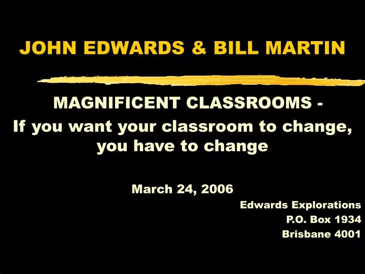 john edwards bill martin
