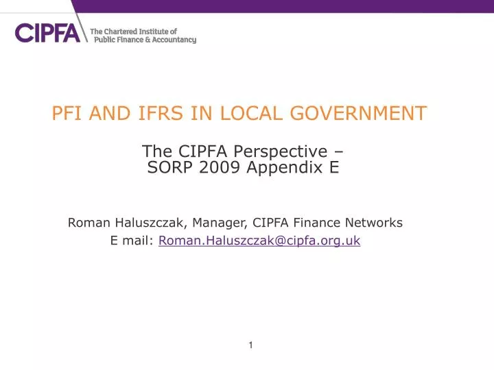 pfi and ifrs in local government