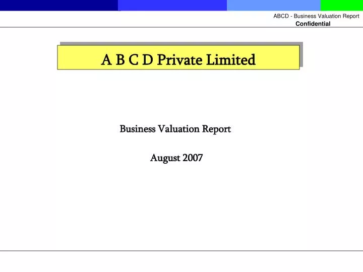a b c d private limited