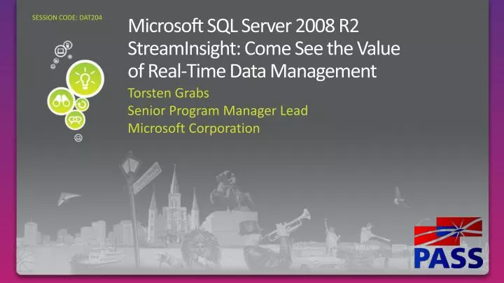 microsoft sql server 2008 r2 streaminsight come see the value of real time data management