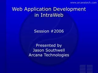 Web Application Development in IntraWeb