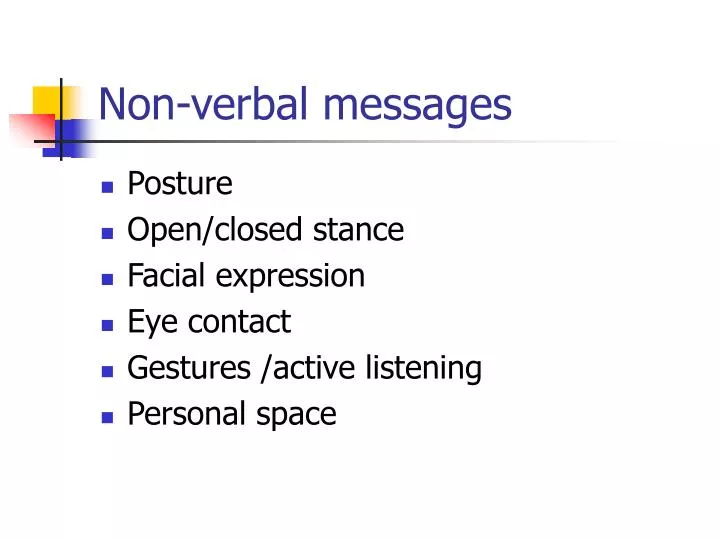 non verbal messages