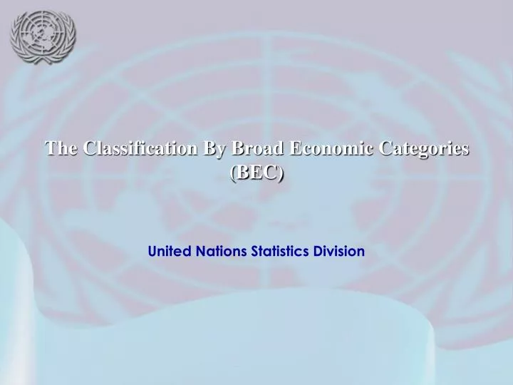 united nations statistics division