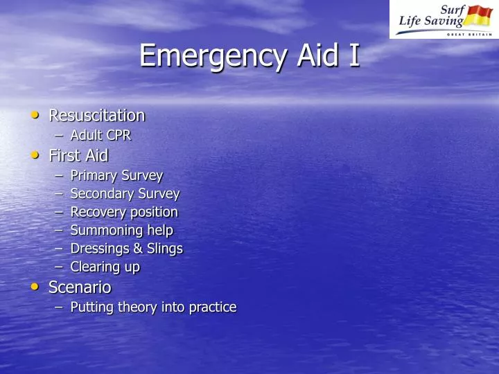 emergency aid i