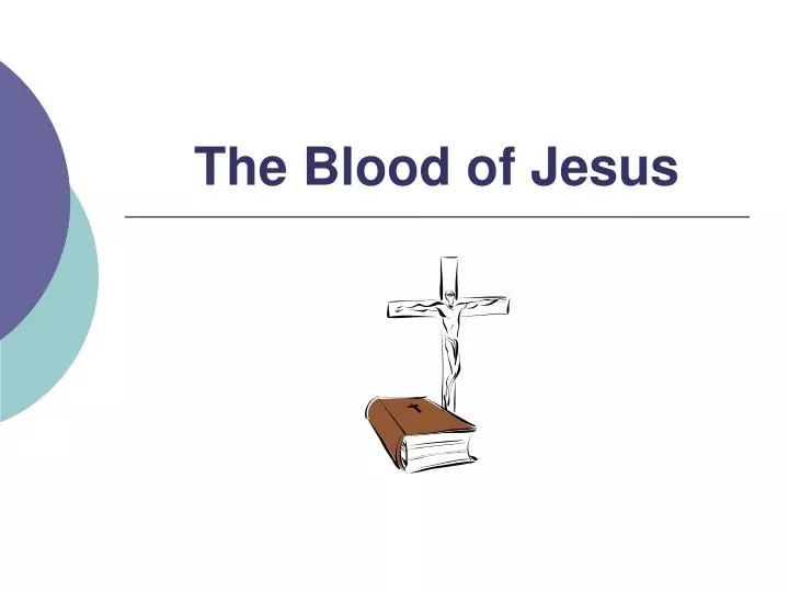 the blood of jesus