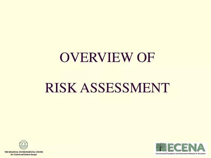 overview of risk assessment