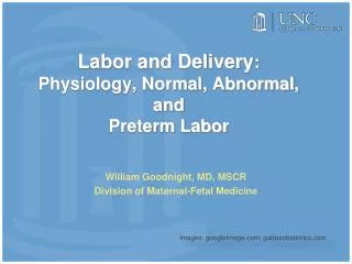 Labor and Delivery : Physiology, Normal, Abnormal, and Preterm Labor