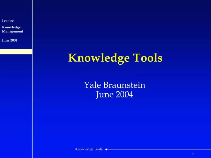 knowledge tools