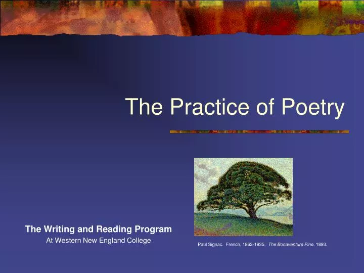 the practice of poetry