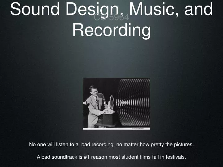 sound design music and recording