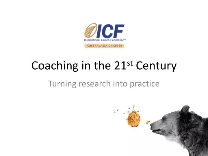 coaching in the 21 st century