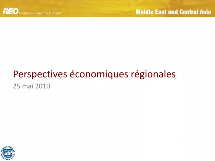 perspectives conomiques r gionales