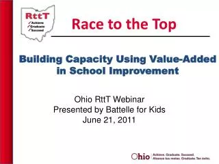 Building Capacity Using Value-Added in School Improvement