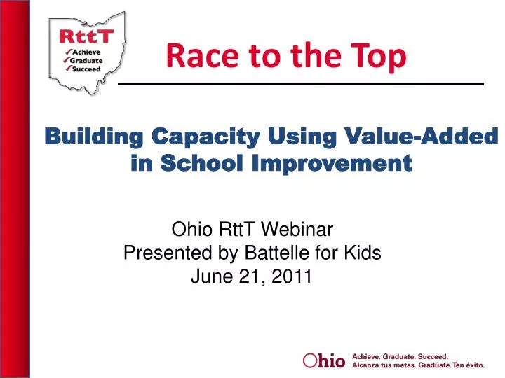 building capacity using value added in school improvement