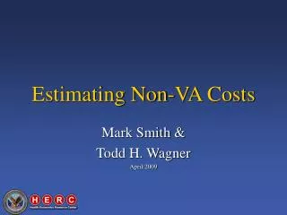 Estimating Non-VA Costs