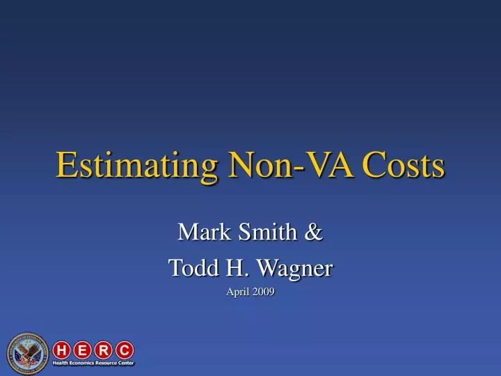 estimating non va costs