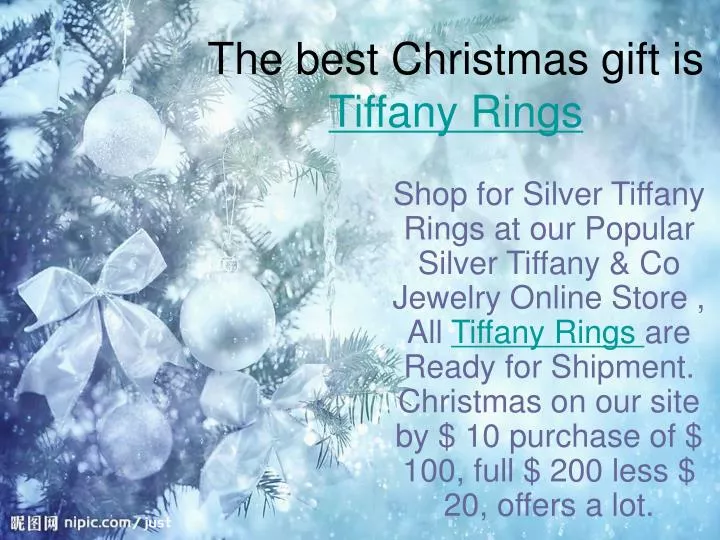the best christmas gift is tiffany rings