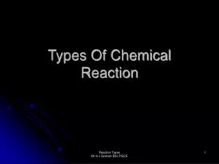 Types Of Chemical Reaction