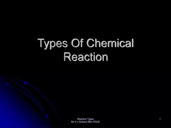 types of chemical reaction