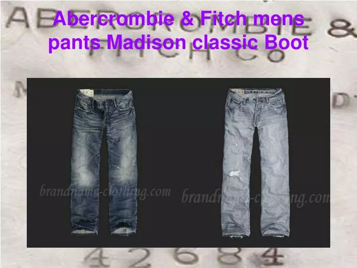 abercrombie fitch mens pants madison classic boot