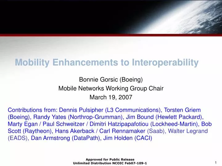 mobility enhancements to interoperability