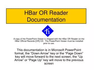 HBar OR Reader Documentation
