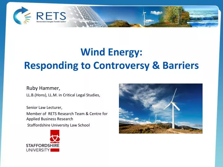 wind energy responding to controversy barriers