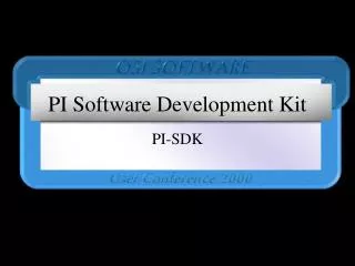 PI Software Development Kit