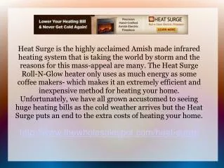 Heat Surge Amish Heater