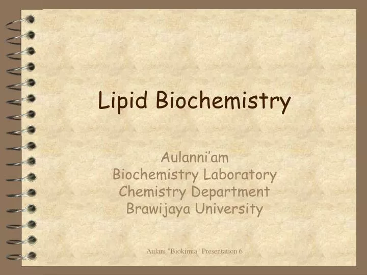 lipid biochemistry