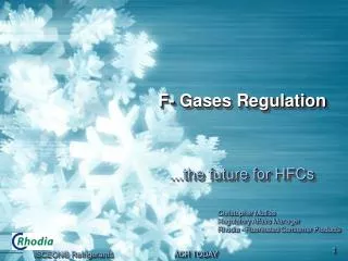 F- Gases Regulation