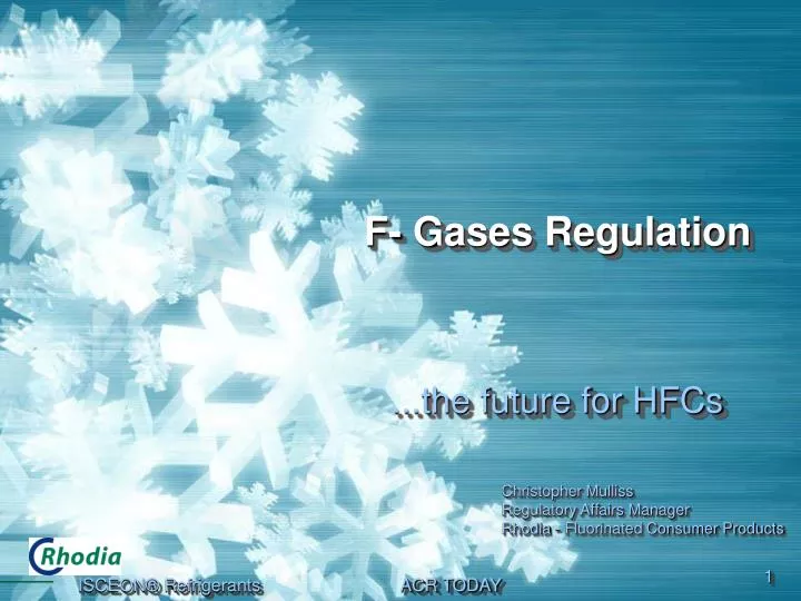 f gases regulation