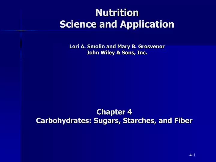 nutrition science and application lori a smolin and mary b grosvenor john wiley sons inc