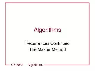 Algorithms