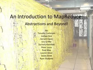 An Introduction to MapReduce: