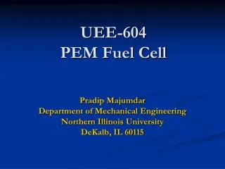UEE-604 PEM Fuel Cell