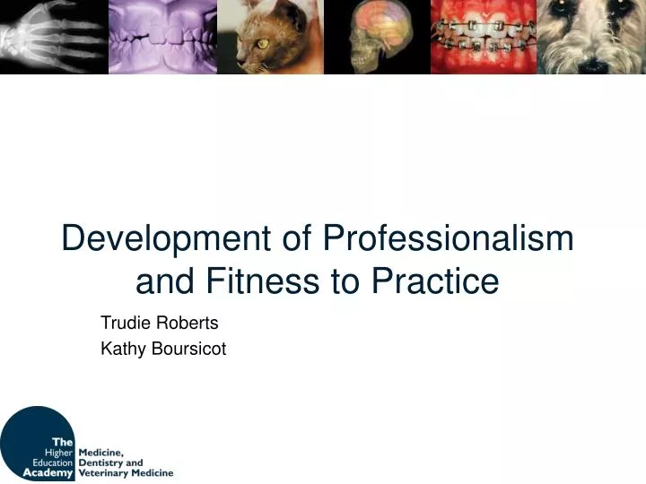 development of professionalism and fitness to practice