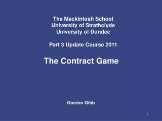 The Contract Game