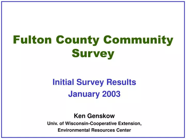 fulton county community survey