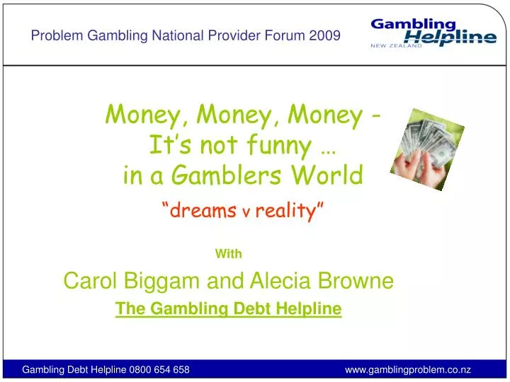 money money money it s not funny in a gamblers world dreams v reality